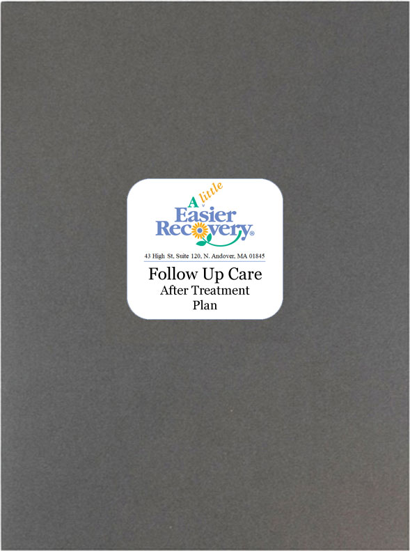 tan file folder with label text, Follow-Up Care / After Treatment Plan
